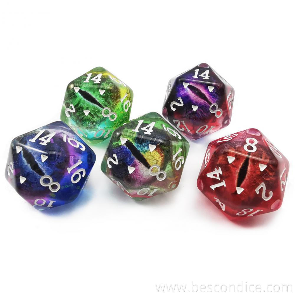 Polyhedral Dragon Eye Dice 20 Sides 2 Polyhedral Dragon Eye Dice 20 Sides 2